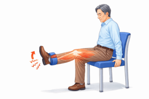 椅子に座って行う大腿四頭筋トレーニング 膝の痛みや変形性膝関節症のリハビリ